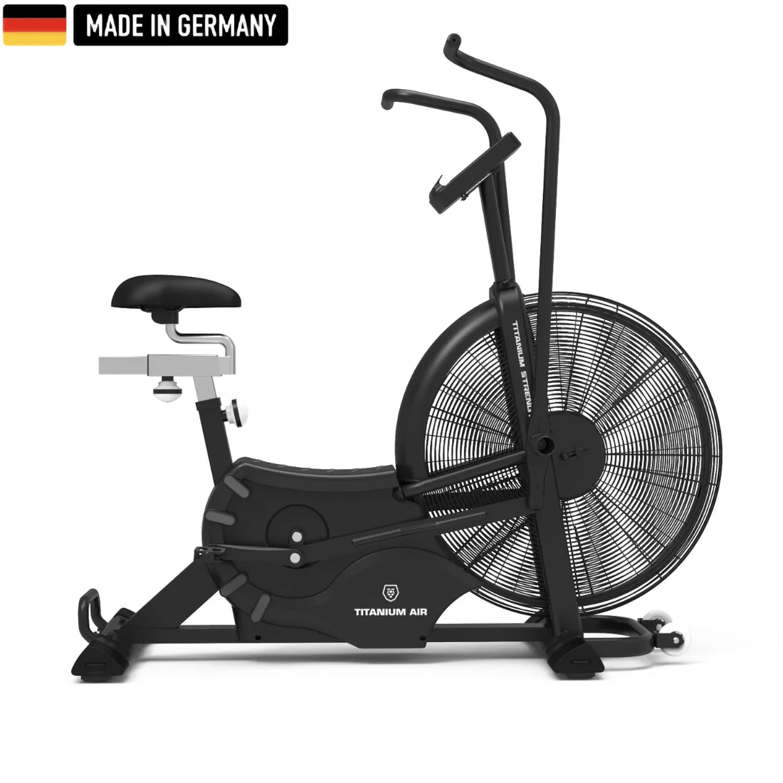Titanium Strength Air Bike Pro V2 + Windschutz