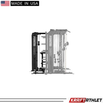 Force USA G20 Lat Pulldown and Low Row Station attached to the G20 All-In-One Trainer.

