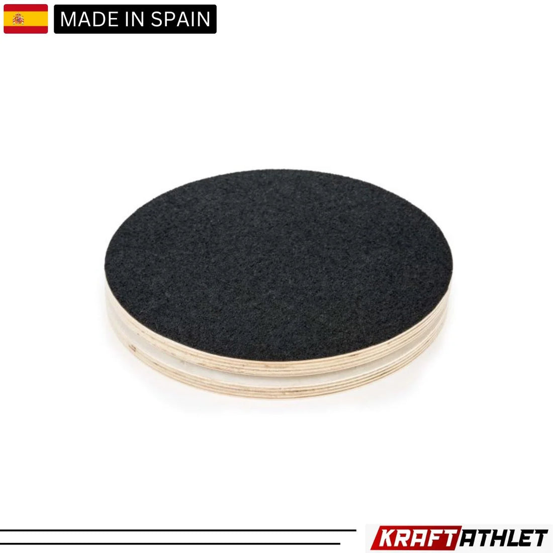 "Elina Pilates Rotation Disc – circular wooden disc designed for enhancing core strength, balance, and coordination during Pilates exercises."

