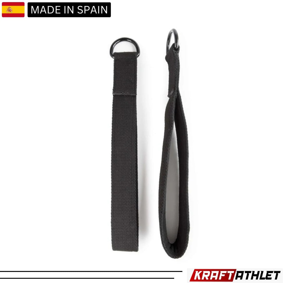 "Elina Pilates Reformer Handles – pair of simple cotton straps designed for comfortable grip during Pilates Reformer exercises."

