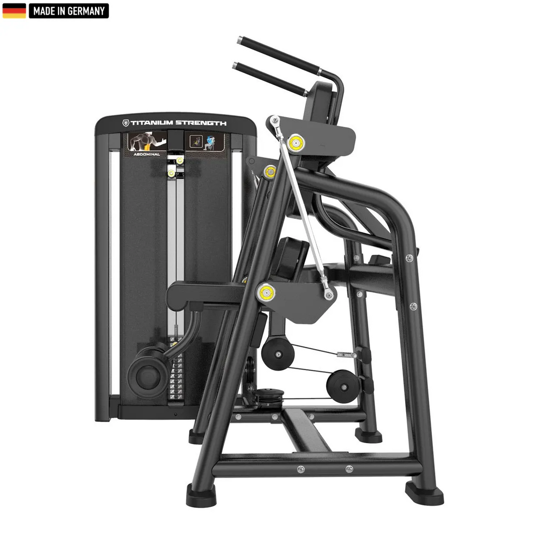 "Genesis Series Selectorized Abdominal Crunch – Premium core workout machine with adjustable resistance, designed for commercial gyms and fitness centers."

