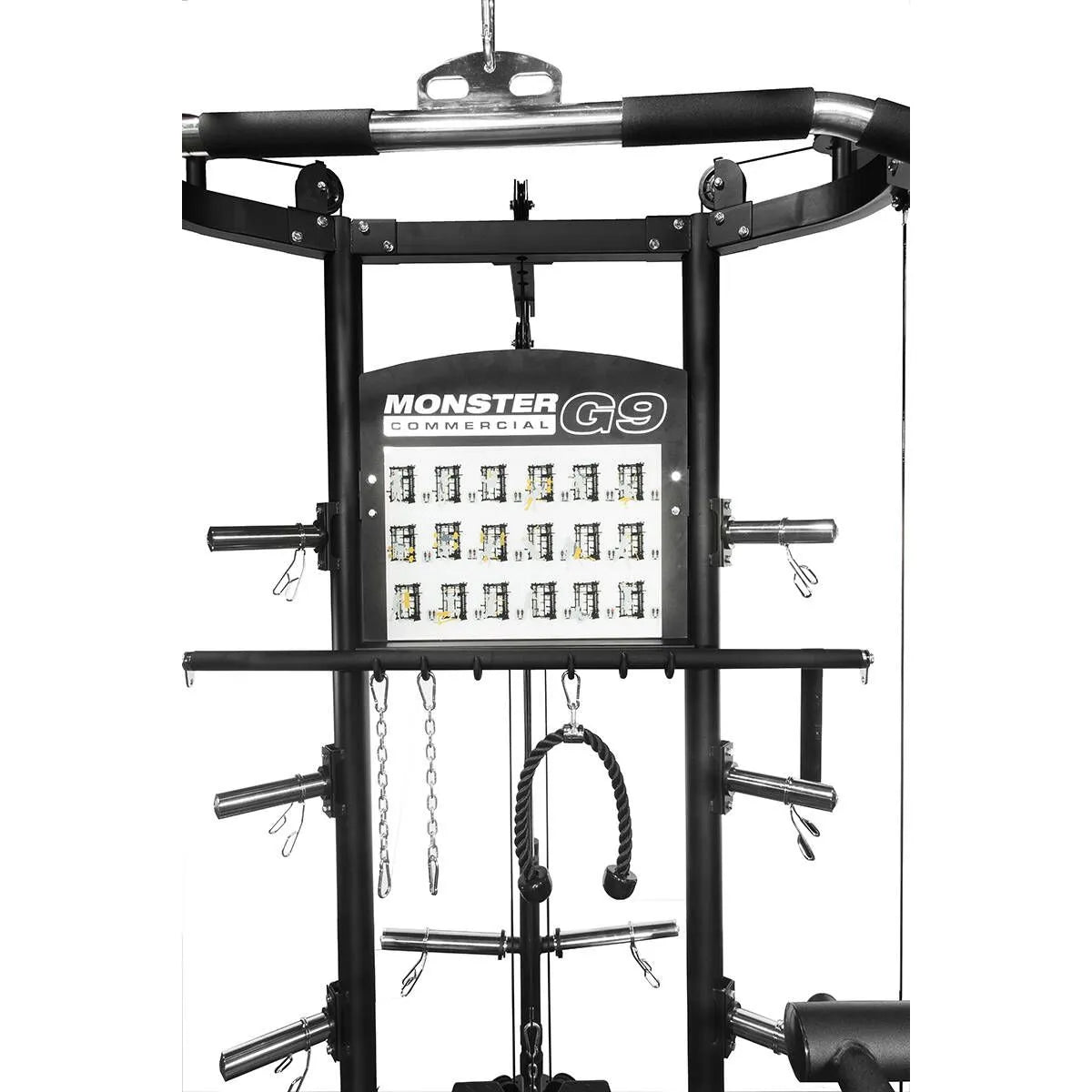 Force USA G9 All-In-One Trainer featuring power rack, Smith machine, and cable system.
