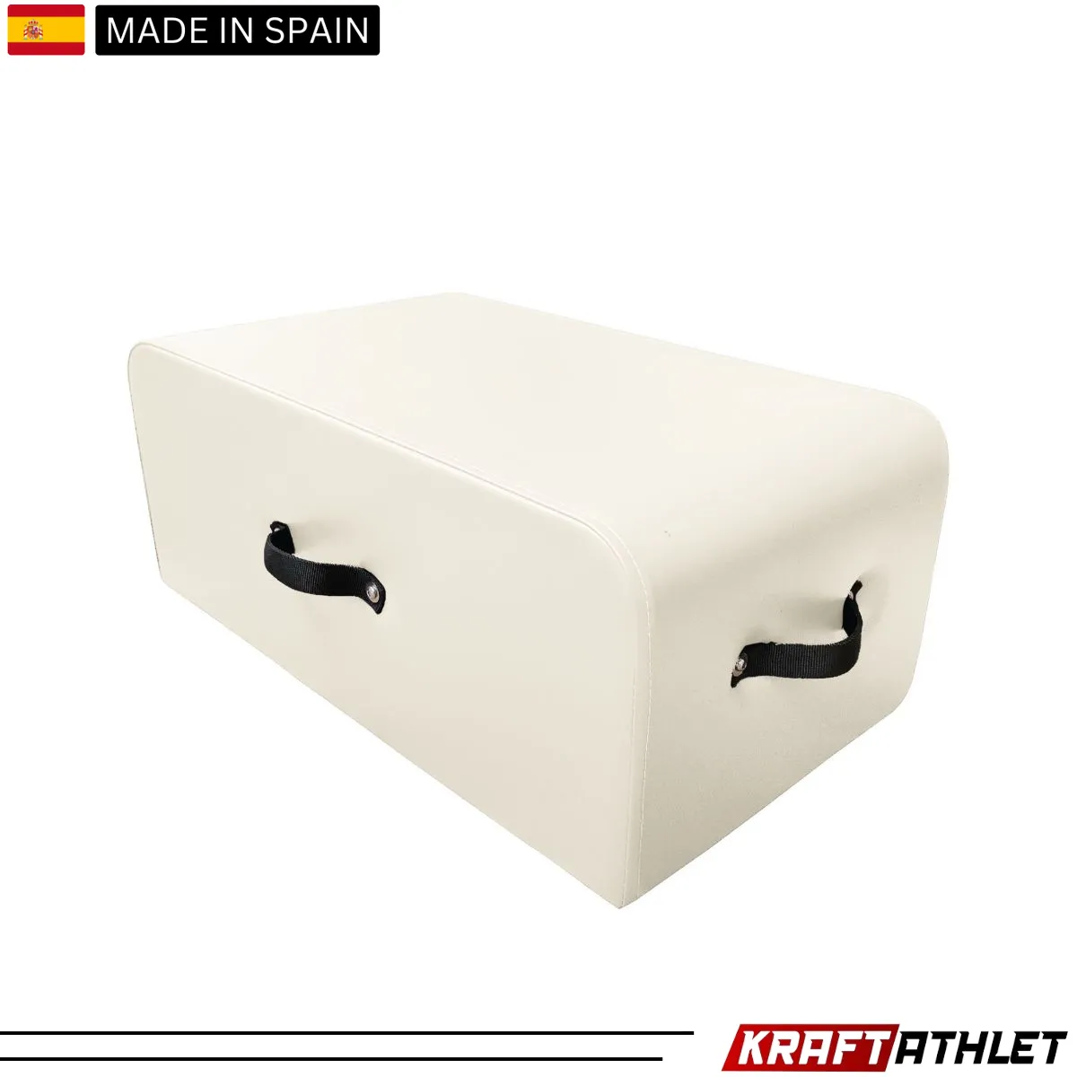 "Elina Pilates Medium Box with Grey Upholstery for balance and core training."

