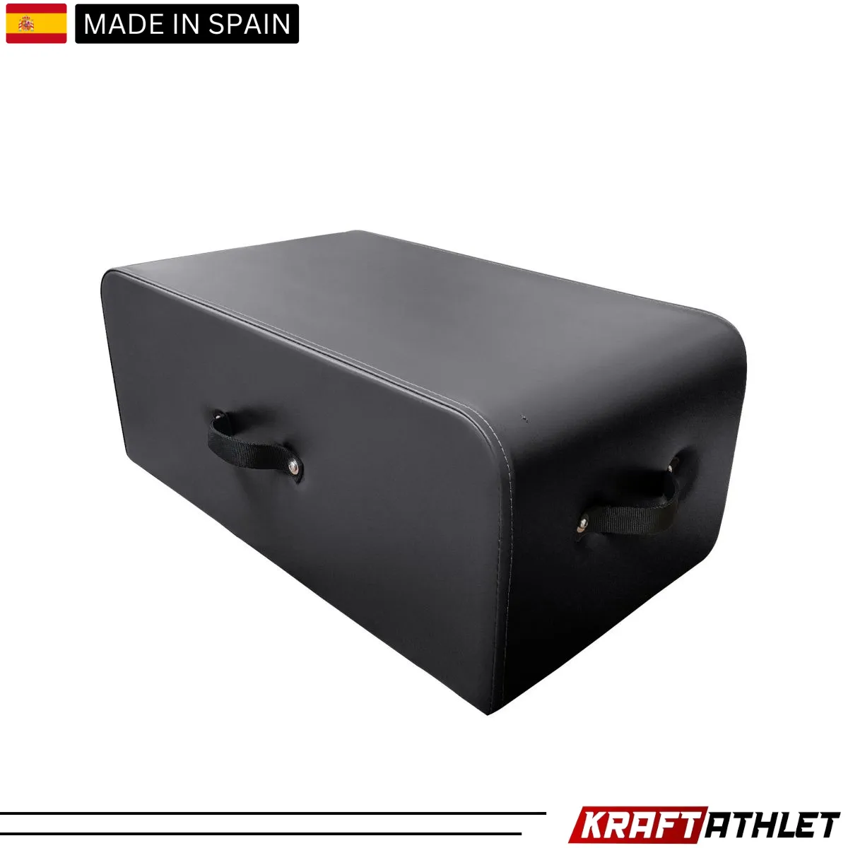 "Elina Pilates Medium Box with Grey Upholstery for balance and core training."

